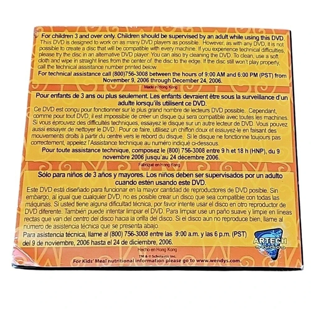 Maya &‎ Miguel Wendy's Audio Matching Game DVD Size OS Kids VTG
